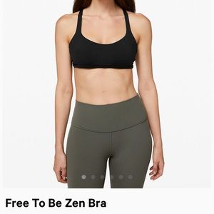 Lululemon Black Free to be Zen Bra